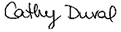 Signature de Cathy Duval