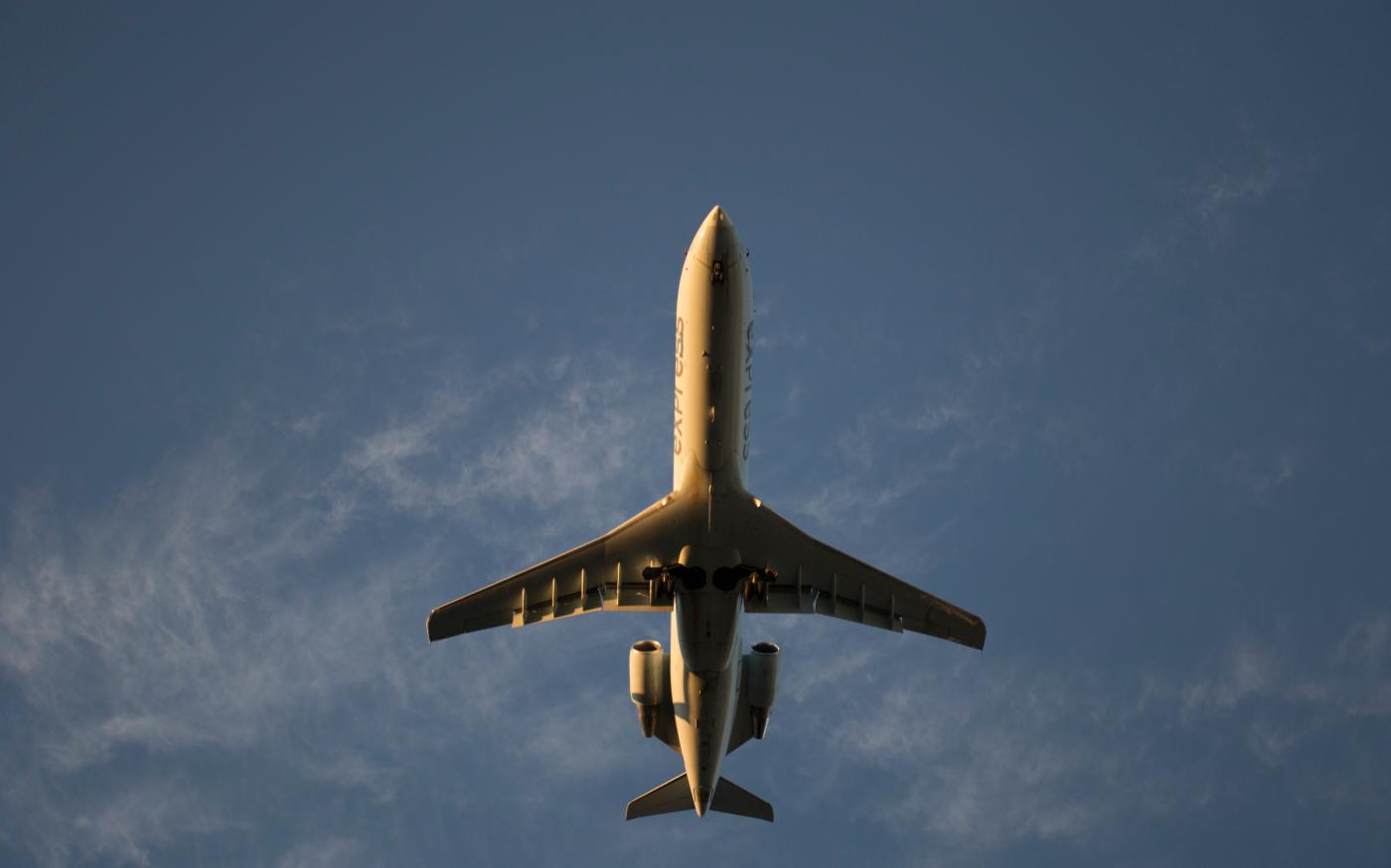 Vue d'un avion